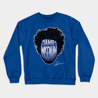 James Wiseman Golden State Player Silhouette Crewneck Sweatshirt